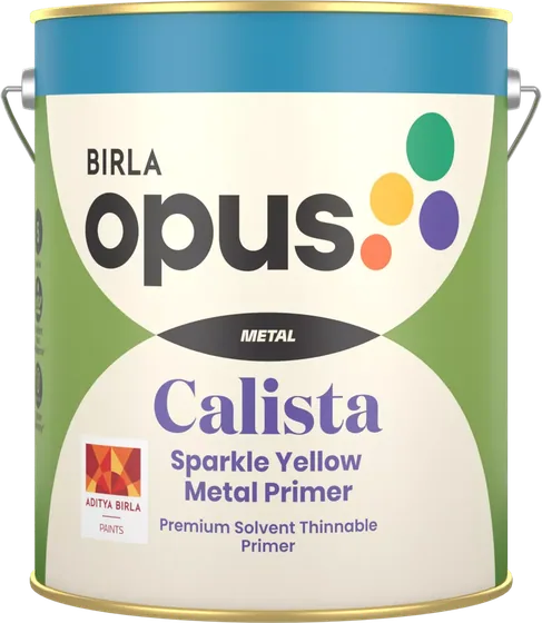 Birla Opus Calista Sparkle Yellow Metal Primer