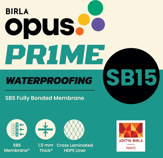 Birla Opus Birla Opus Prime SB15 SBS Modified Membrane (1.5mm, self-adhesive)