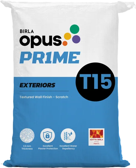 Birla Opus Birla Opus Prime T15 Exterior Scratch Wall Finish Texture (1.5mm)
