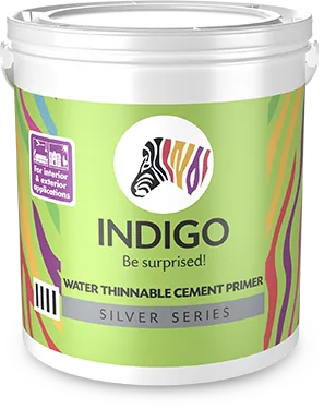 Indigo Paints Water Thinnable Cement Primer (Silver Series)