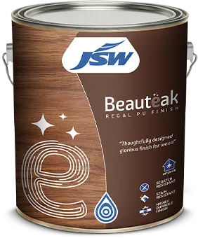JSW Paints Beauteak Regal PU Finish Interiors