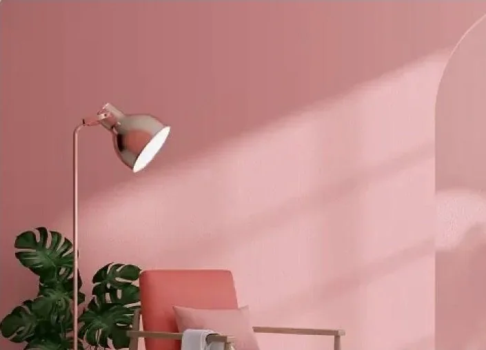 Soft pink reading corner